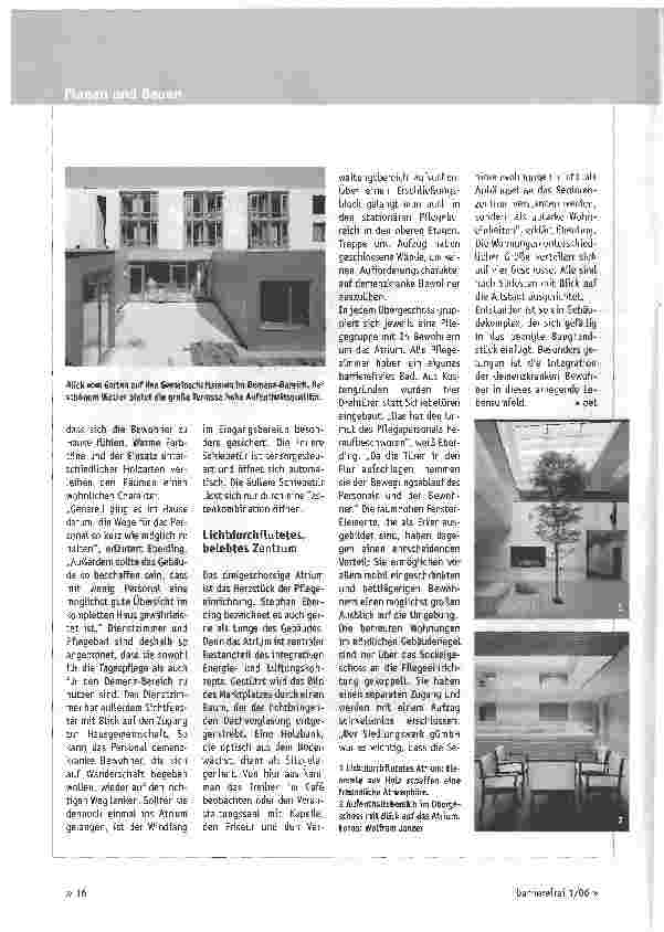 Vorschauseite 3: Seniorenzentrum mit integriertem Demenz-Bereich