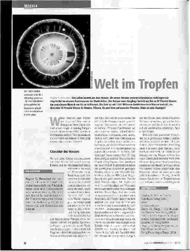 Vorschauseite 1: Welt im Tropfen