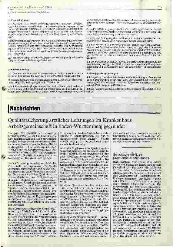 Vorschauseite 2: Grundsätze für die Verpackung von Arzneimitteln für den Krankenhausbedarf
