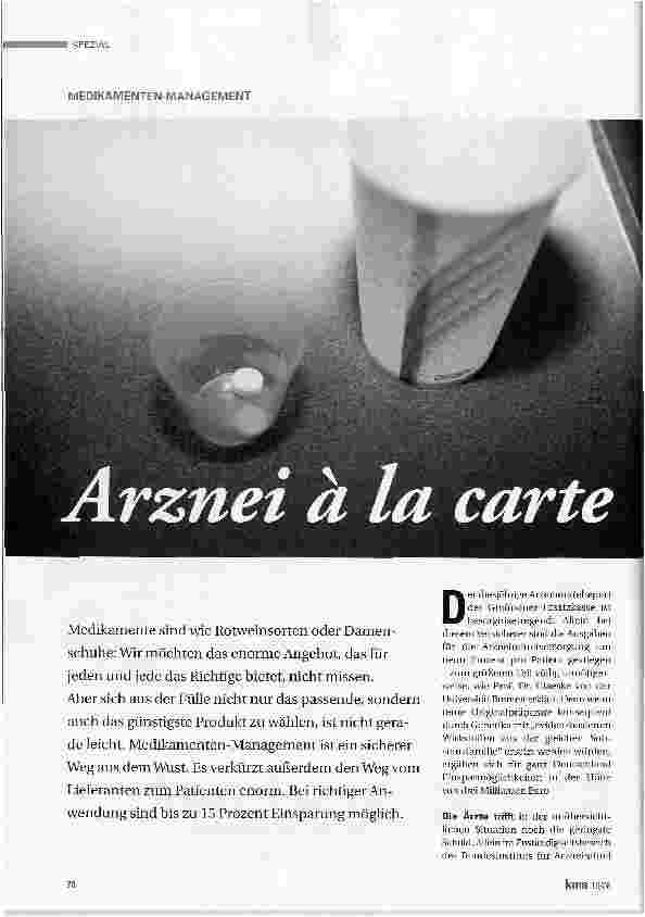 Vorschauseite 1: Arznei a la carte