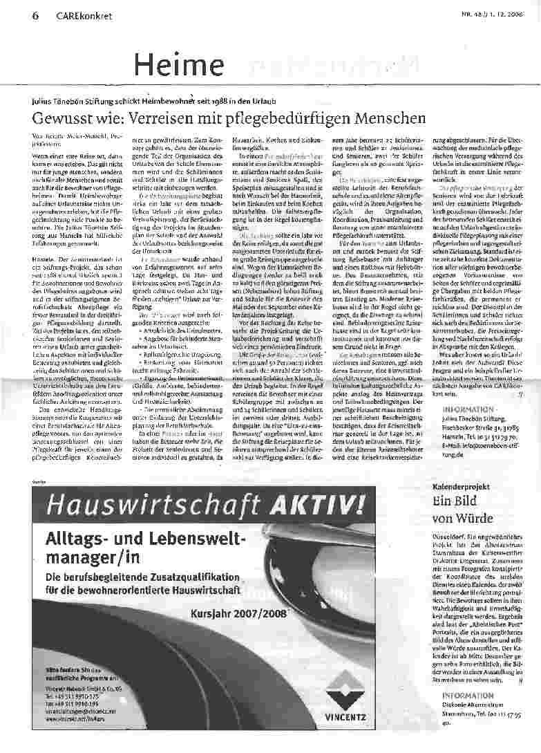 Vorschauseite 1: Gewusst wie: Verreisen mit pflegebedürftigen Menschen