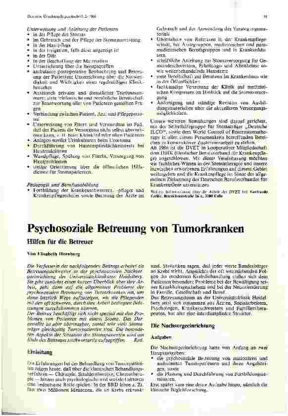 Vorschauseite 2: Deutsche Vereinigung der Enterostomatherapeuten (DVET) e. V.
