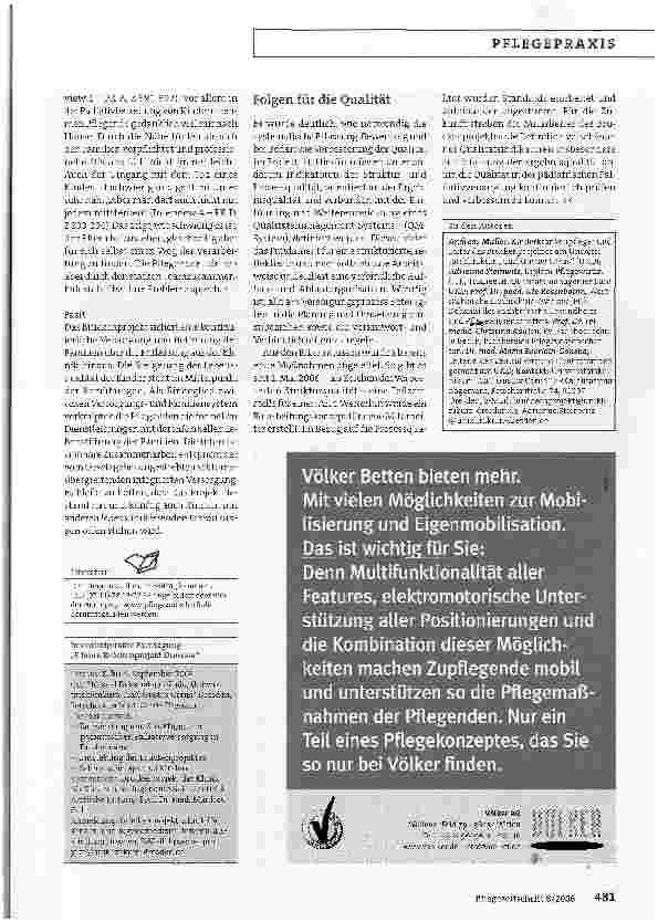 Vorschauseite 4: Pädiatrisches Brückenprojekt am Uniklinikum Dresden