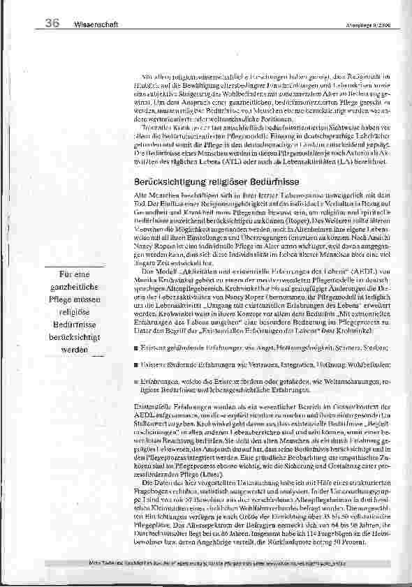 Vorschauseite 2: NightingaleBeiträge aus der Pflegeforschung für die Pflegepraxis