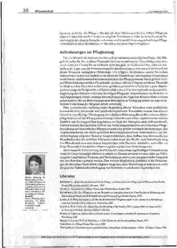 Vorschauseite 4: NightingaleBeiträge aus der Pflegeforschung für die Pflegepraxis