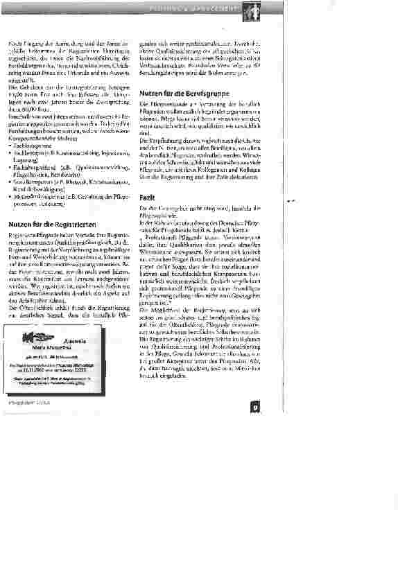 Vorschauseite 5: Freiwillige Registrierung - ein weiterer Baustein