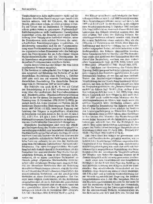 Vorschauseite 2: Richtwerte für Noten bei dienstlichen Beurteilungen