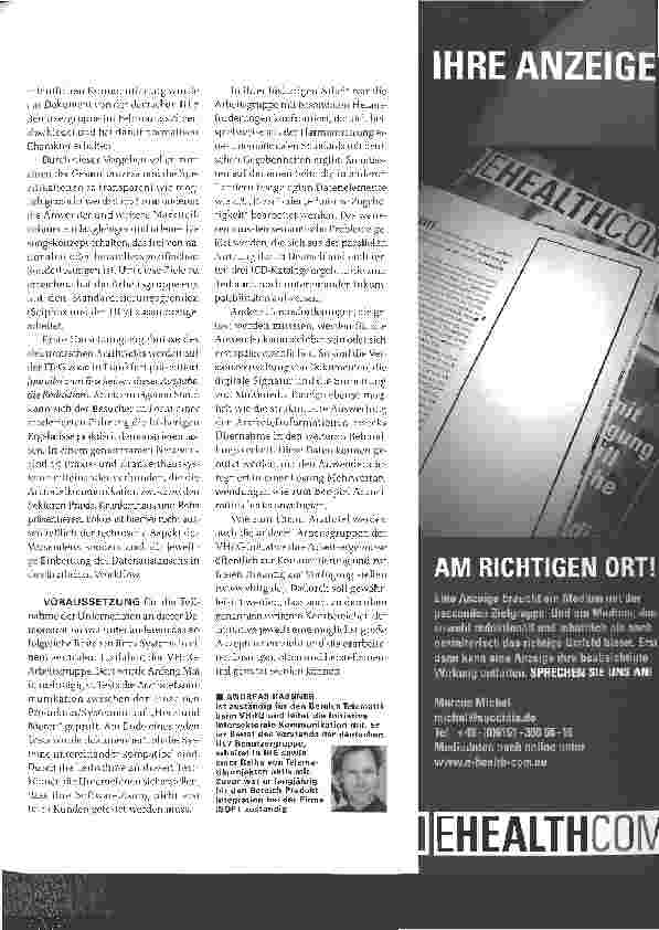 Vorschauseite 2: ELEKTRONISCHER ARZTBRIEF - ERSTER SCHRITT