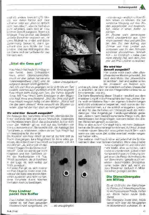Vorschauseite 5: Ein ganz normaler Tag in einem Heim (Eine Fiktion)