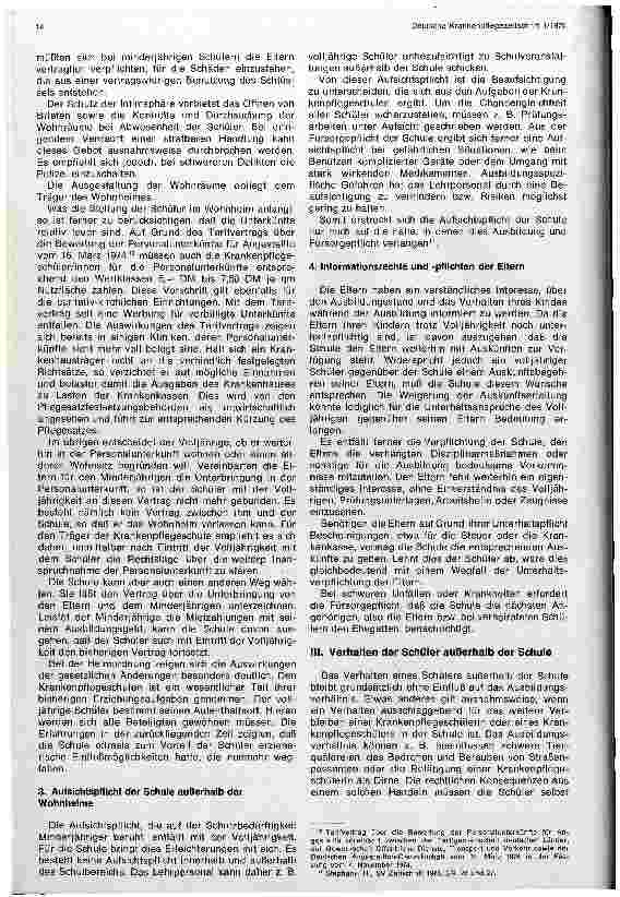 Vorschauseite 5: Die rechtlichen Auswirkungen des Gesetzes zur Neuregelung des Volljährigkeitsalters auf die Krankenpflegeschulen