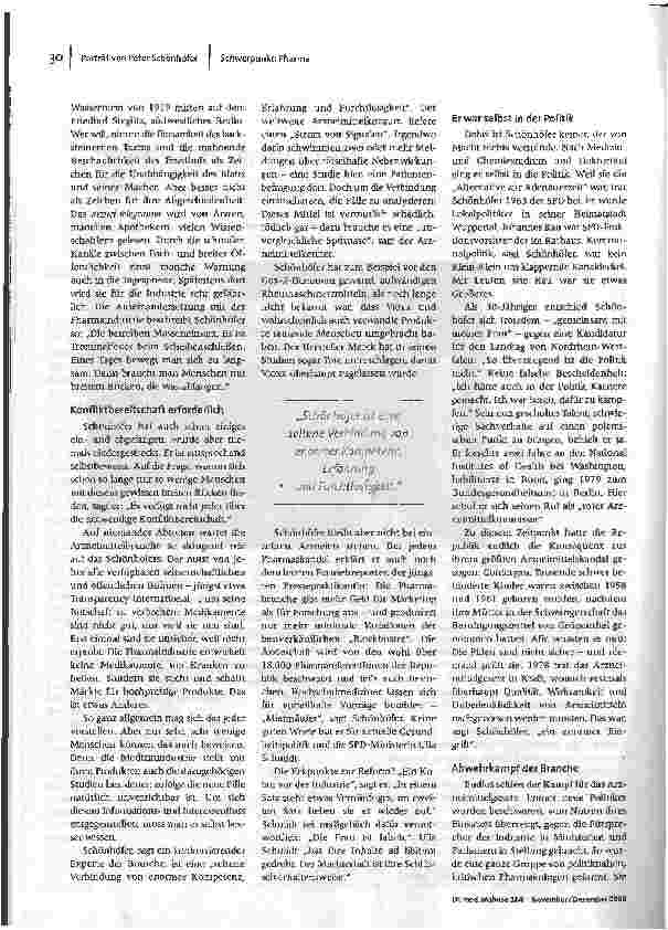 Vorschauseite 2: Der Unnachgiebige - Peter Schönhöfer im Porträt