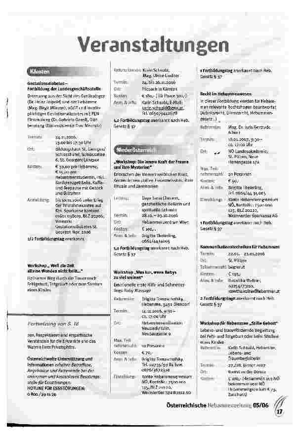 Vorschauseite 4: Essstörungen und Schwangerschaft