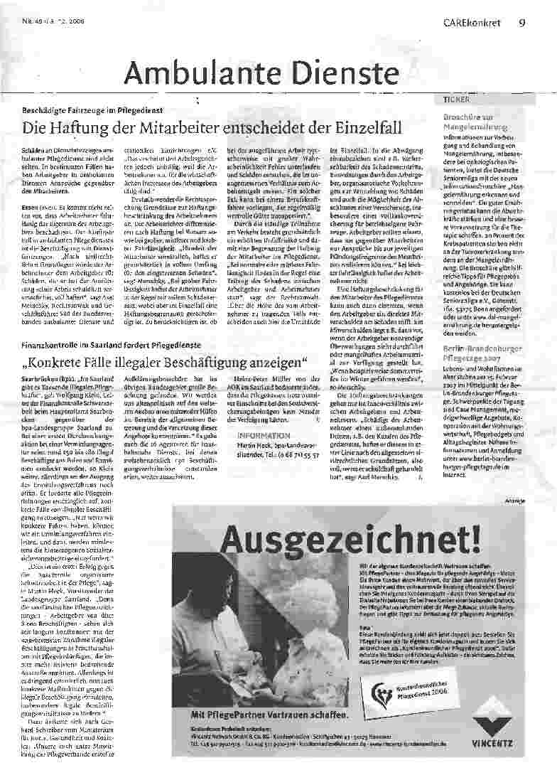 Vorschauseite 1: Die Haftung der Mitarbeiter entscheidet der Einzelfall