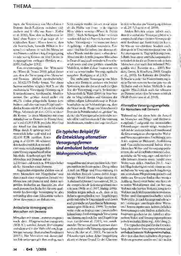 Vorschauseite 3: Demenz: Weiterentwicklung der Versorgungsangebote
