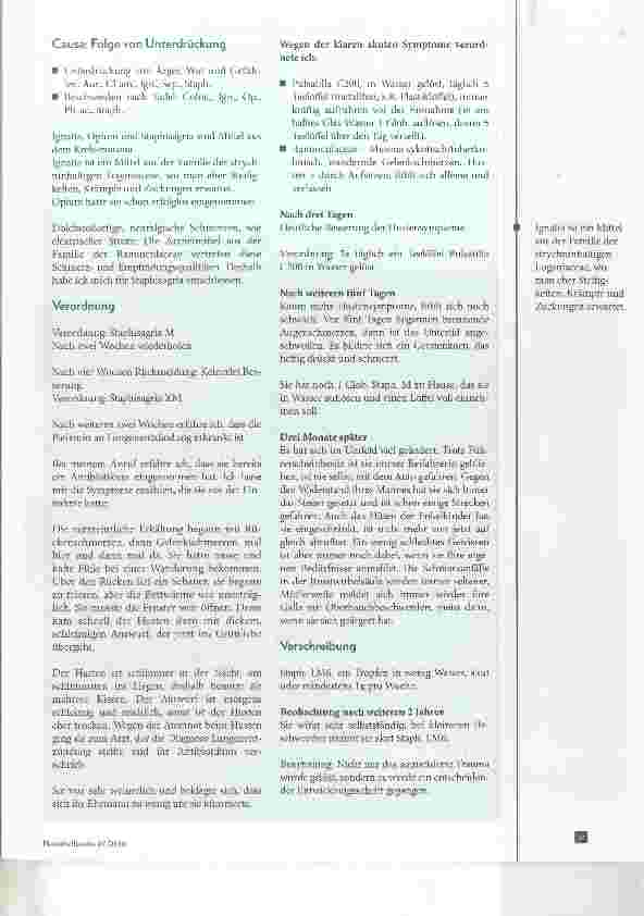 Vorschauseite 4: Die Herausforderung der Behandlung chronischer Krankheiten Erfahrungen aus der honnöopathischen Praxis