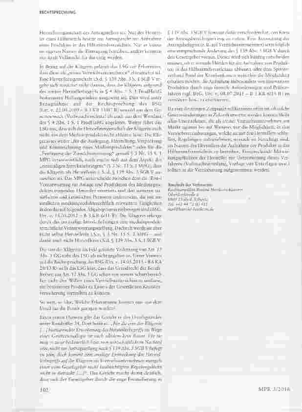 Vorschauseite 5: Keine Erweiterung des Herstellerbegriffs auf Vertriebsunternehmen