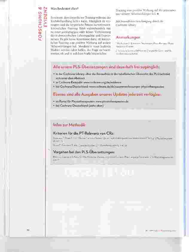 Vorschauseite 3: Cochrane-Update 11 2016