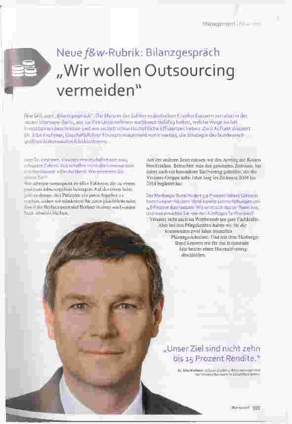 Vorschauseite 1: Wir wollen Outsourcing vermeiden