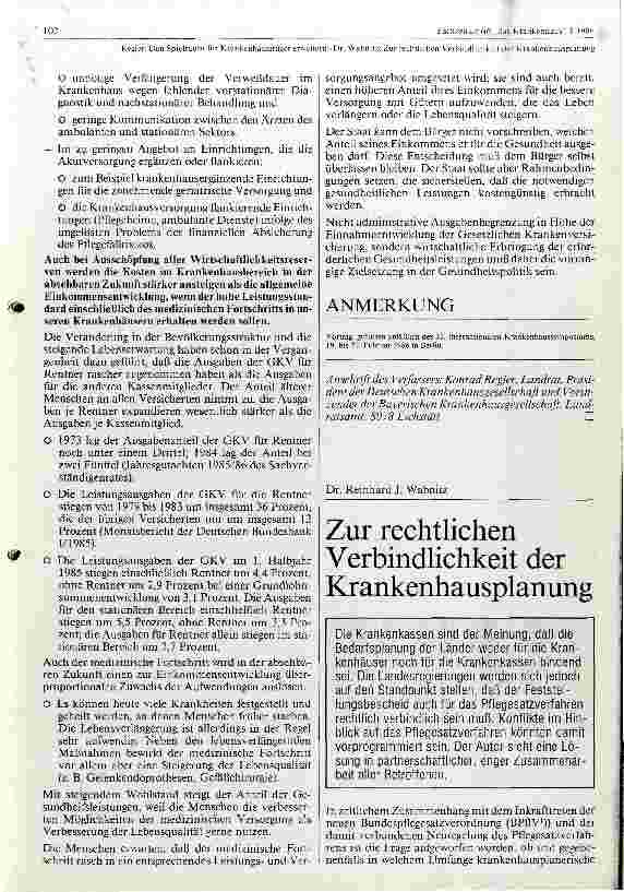 Vorschauseite 6: Den Spielraum für Krankenhausträger erweitern