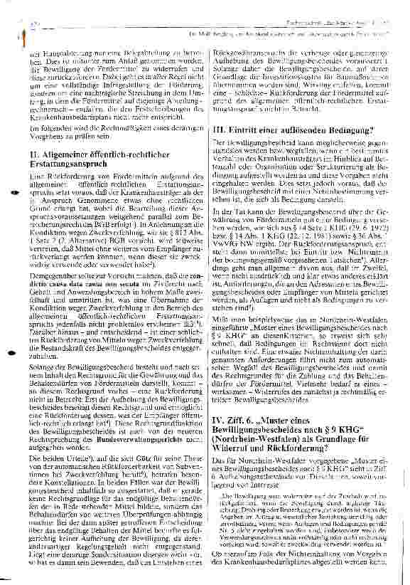 Vorschauseite 2: Bindung von Krankenhausbetrieb und Organisationen durch Fördermittel