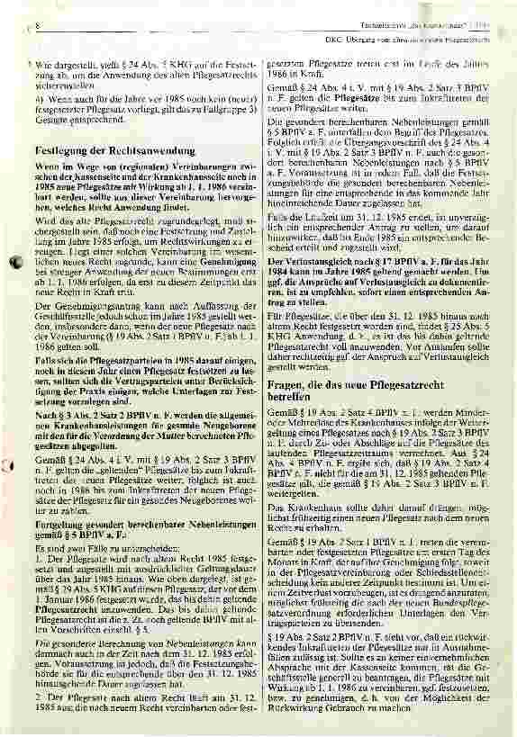 Vorschauseite 2: Übergang vom alten zum neuen Pflegesatzrecht