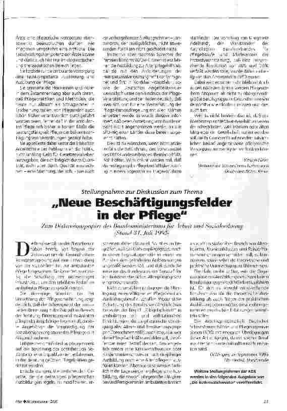 Vorschauseite 4: Protest gegen Abbau der Pflege