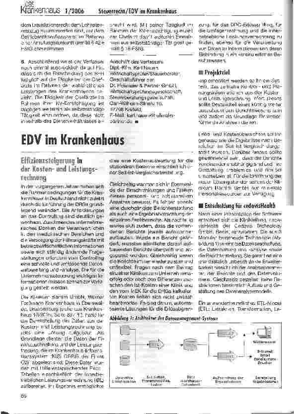 Vorschauseite 3: BFH-Urteil zum Liquidationsrecht der Chefärzte