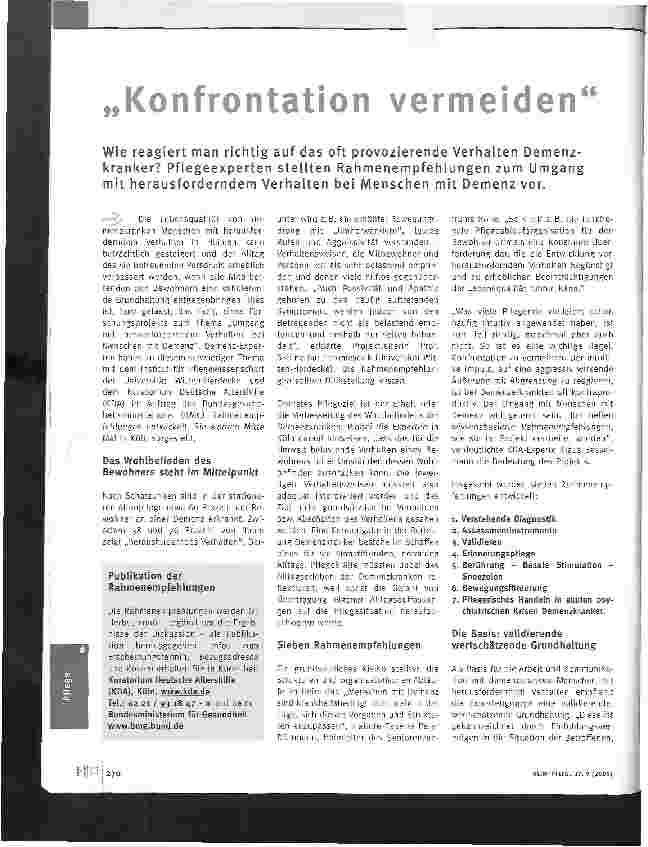 Vorschauseite 1: Konfrontation vermeiden