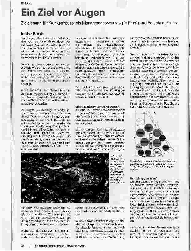 Vorschauseite 1: Ein Ziel vor AugenZielplanung für Krankenhäuser als Managementwerkzeug in Praxis und Forschung/Lehre