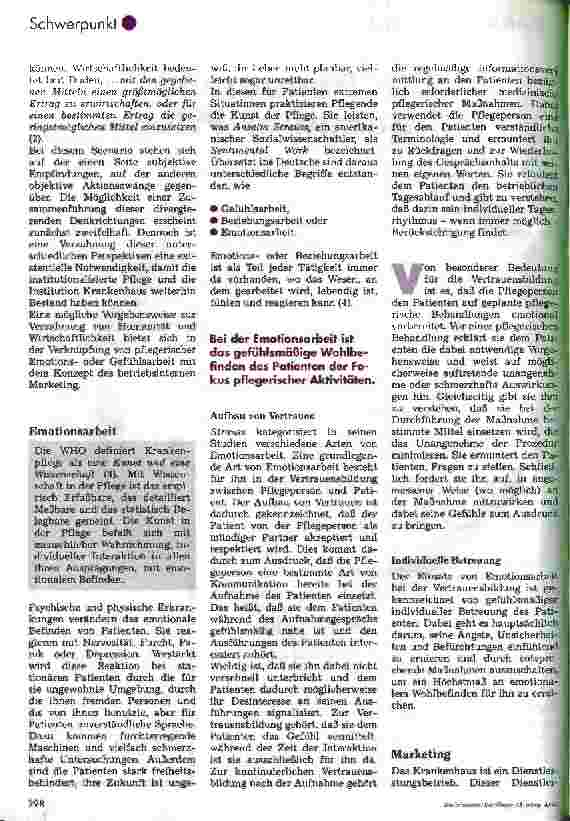 Vorschauseite 2: Humanität und Wirtschaftlichkeit in der Pflege Widerspruch oder Chance?