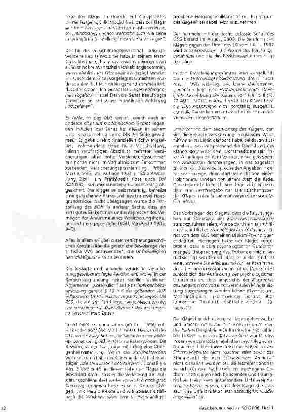 Vorschauseite 4: Unfallmäßige Selbstbeschädigung oder Obliegenheitsverletzung -Versicherungsbetrug als Hasard?