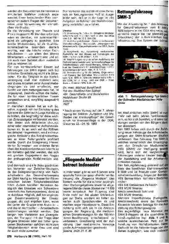 Vorschauseite 2: Zur Ausbildung mittlerer medizinischer Kader für den Einsatz in der SMH