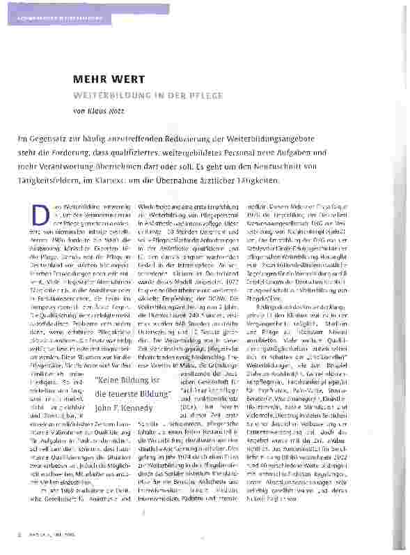 Vorschauseite 1: MEHR WERT