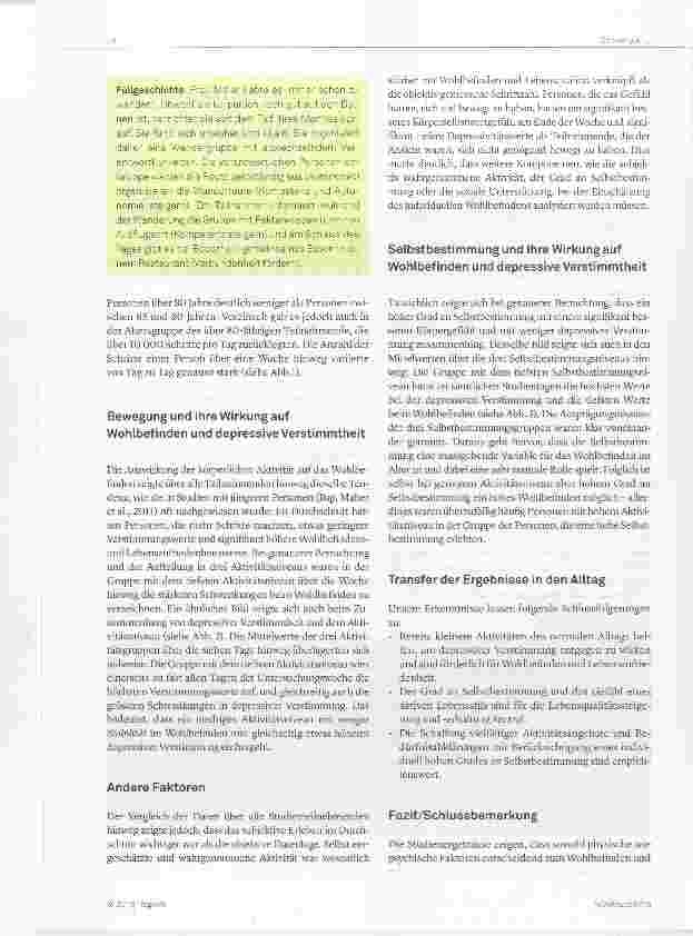 Vorschauseite 3: Bewegung im Alltag: Eine Tagebuchstudie