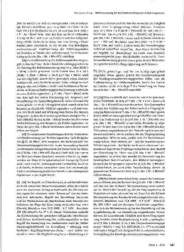 Vorschauseite 3: Mitbestimmung bei der Erstfestsetzung von Erfahrungsstufen