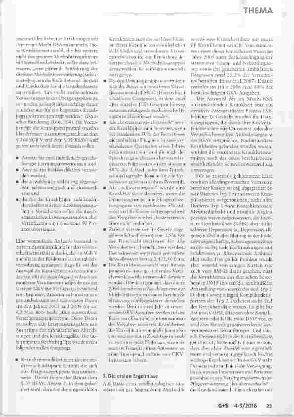 Vorschauseite 3: Morbi-RSA und die Krankheitsauswahl
