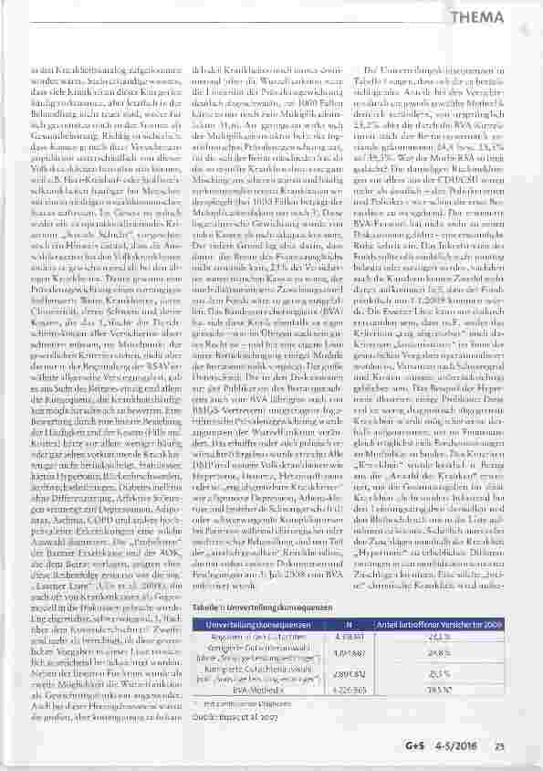 Vorschauseite 5: Morbi-RSA und die Krankheitsauswahl