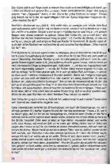 Vorschauseite 2: Bericht über den Tagesablauf in einem Familienpflegeeinsatz