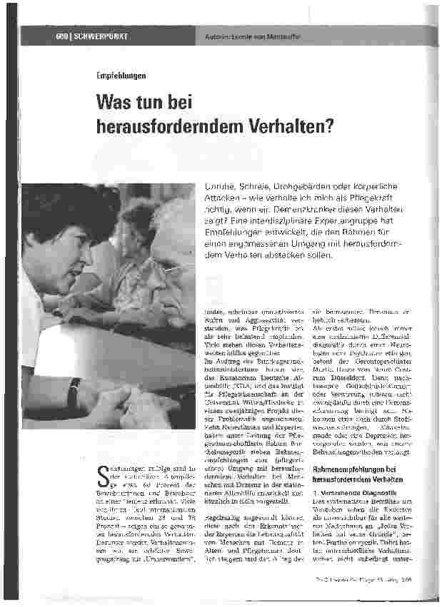 Vorschauseite 1: Was tun bei herausforderndem Verhalten?