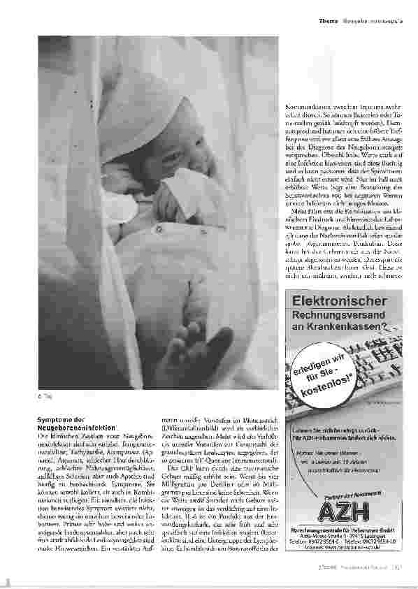 Vorschauseite 2: Früherkennung ist besser als Intensivtherapie