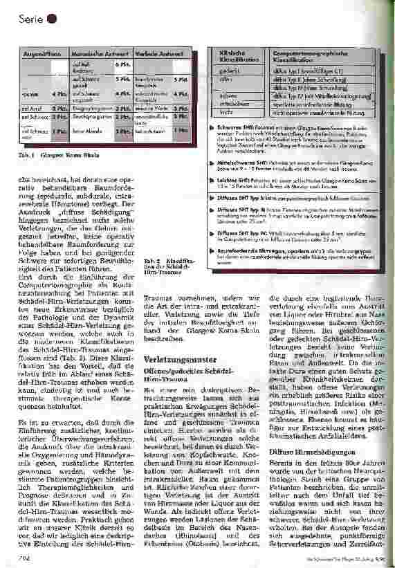 Vorschauseite 3: Postoperative Pflege in der Neurochirurgie 2.Folge: Schädel-Hirn-Trauma