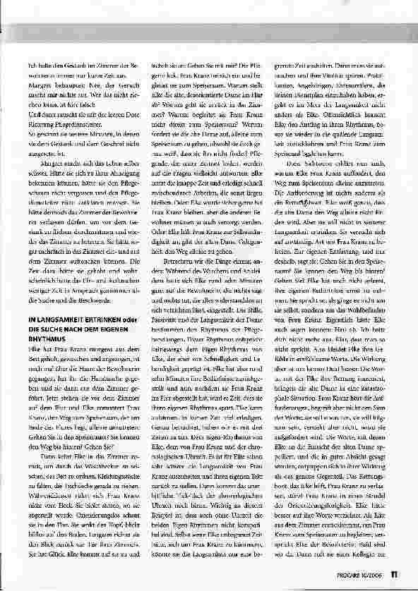 Vorschauseite 3: Wer pflegt, muss sich pflegen