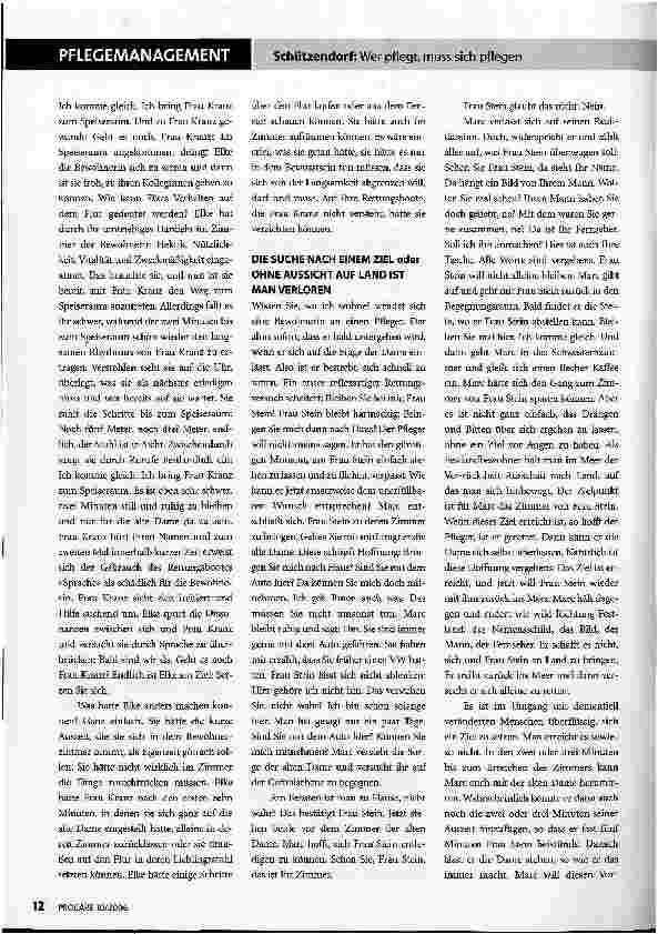 Vorschauseite 4: Wer pflegt, muss sich pflegen