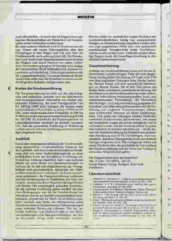Vorschauseite 5: Grundlagen und Entwicklung der Sondenernährung