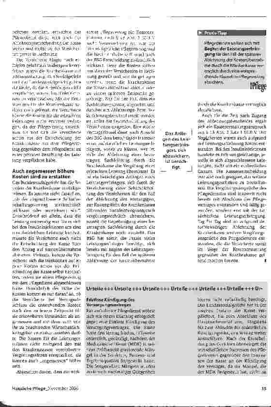 Vorschauseite 2: Was notwendig ist, ist auch zu erstatten