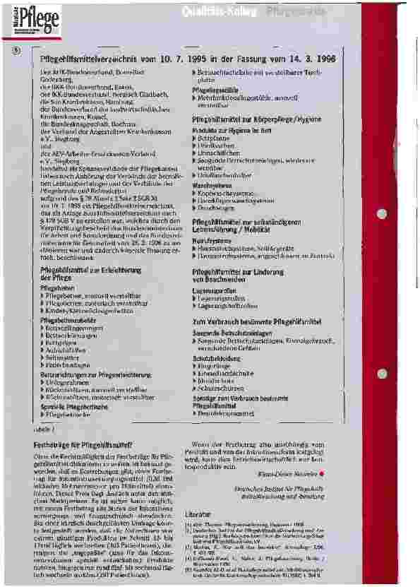 Vorschauseite 4: Der Pflegehilfsmittelkatalog für die Pflegeversicherung