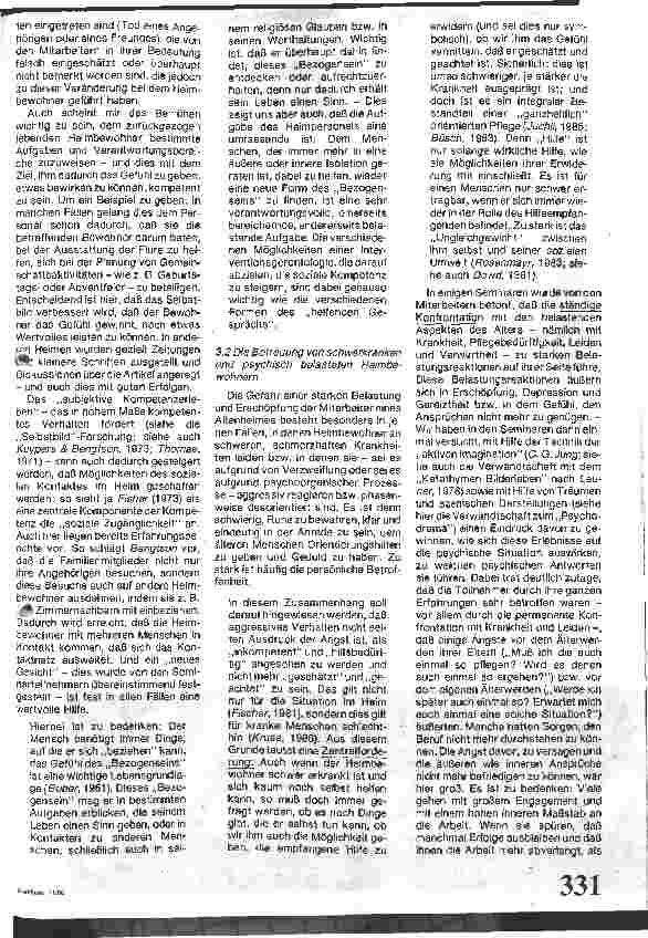 Vorschauseite 5: Problemsituationen im Altenheim und Möglichkeiten ihrer Bewältigung