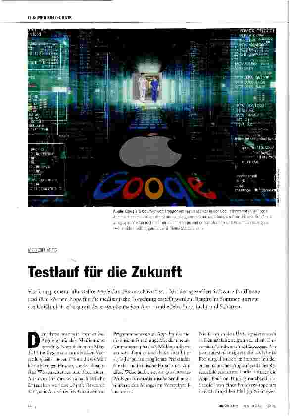 Vorschauseite 1: Testlauf für die Zukunft