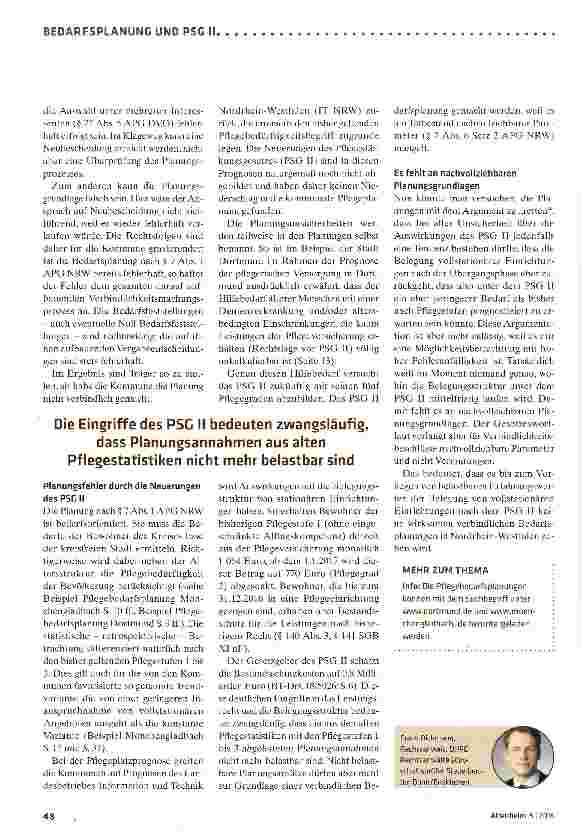Vorschauseite 3: Verbindliche Bedarfsplanung: null und nichtig?