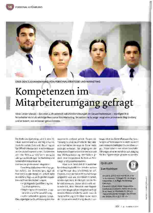 Vorschauseite 1: Kompetenzen im Mitarbeiterumgang gefragt